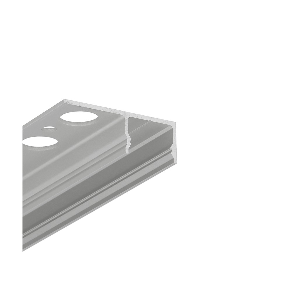 2m Aluprofil Uni Tile12 180deg C Plus Anodiseret, Fliser Klinker Profil, Led Skinne fra Topmet