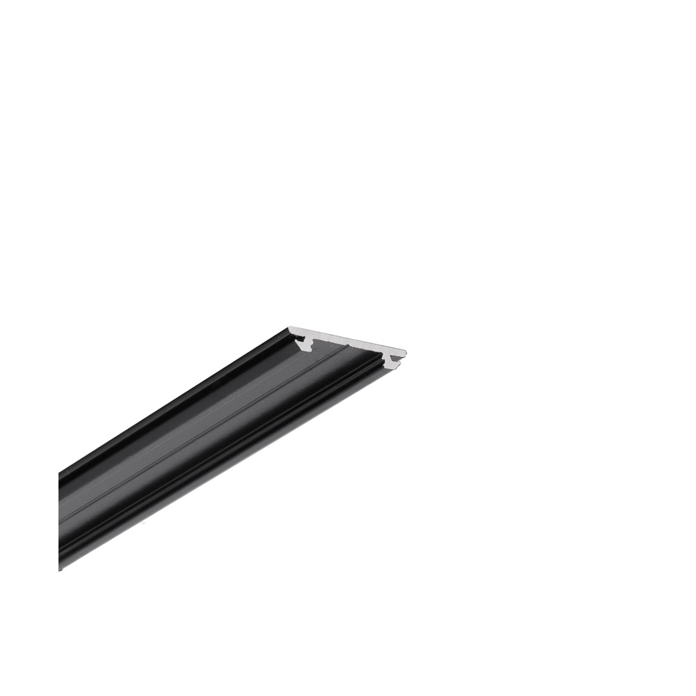 2m Aluprofil Arc12 Cd U5   Sort Lakeret fra Topmet