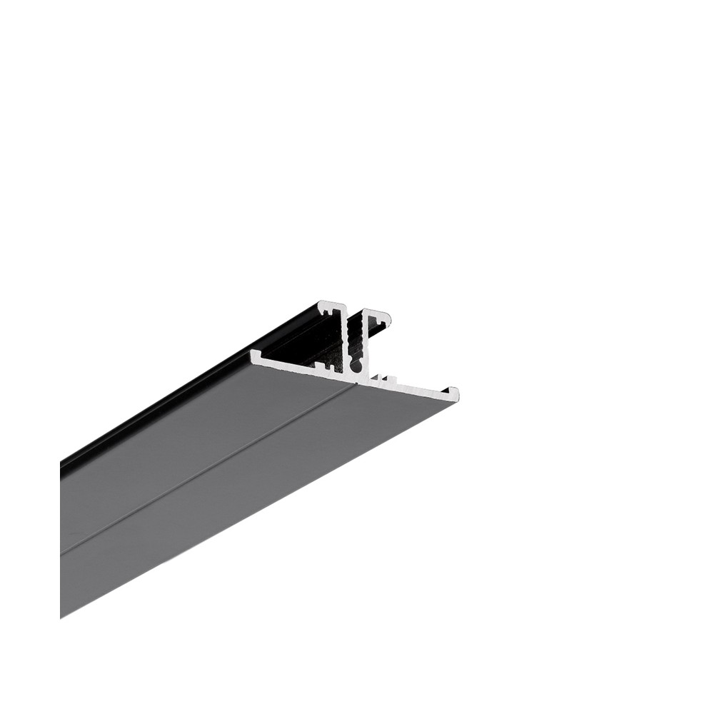 1m Aluprofil Back10 A Ux   Sort Lakeret fra Topmet
