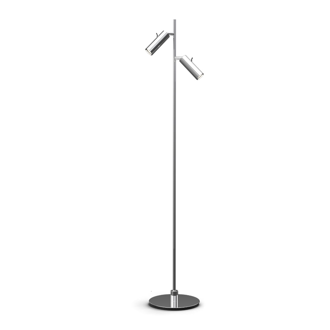 Pipeline Gulvlampe 2 Krom     fra Herstal