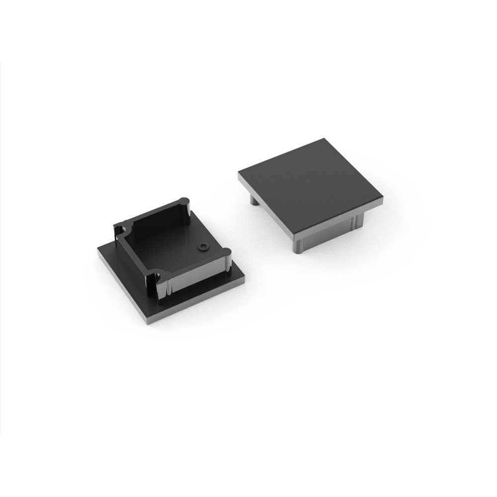 1 Stk. Endestykke Smart16 Bc3 Sort fra Topmet