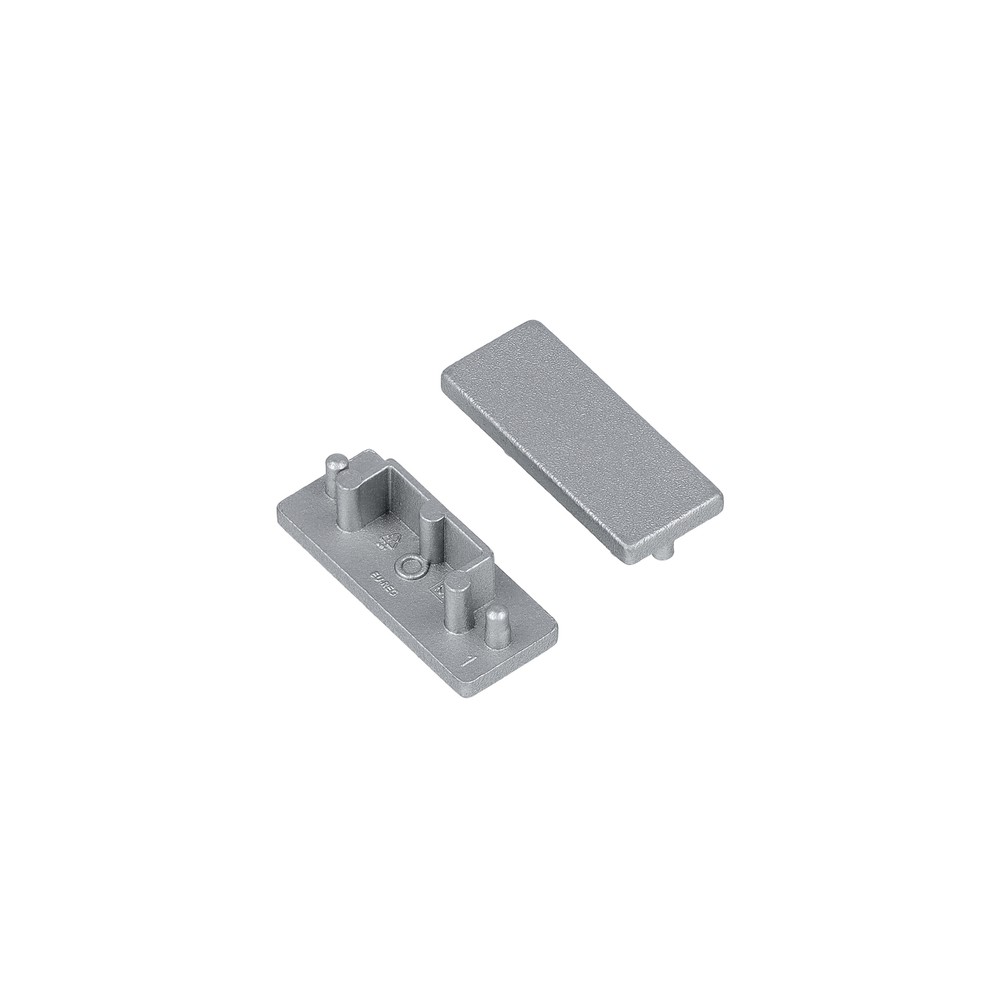 1 Stk. Endestykke Surface14.v2 Sølvfarvet fra Topmet