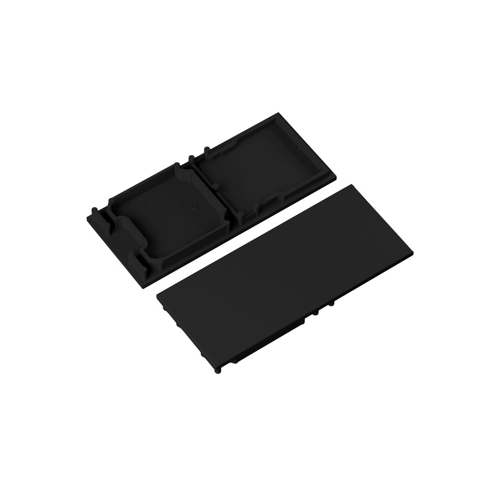 1 Stk. Endestykke Combo30 01a E9   Sort fra Topmet