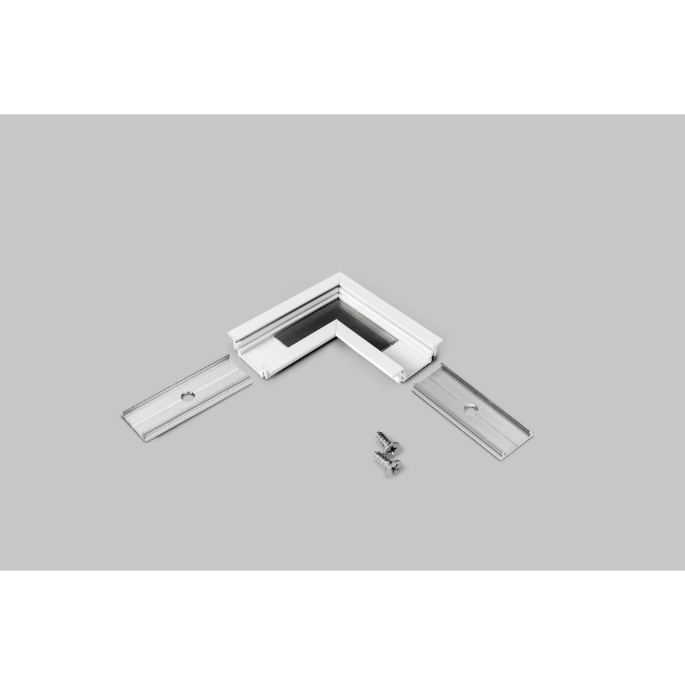 Profilsamler Groove10 90deg Hvid Lakeret fra Topmet