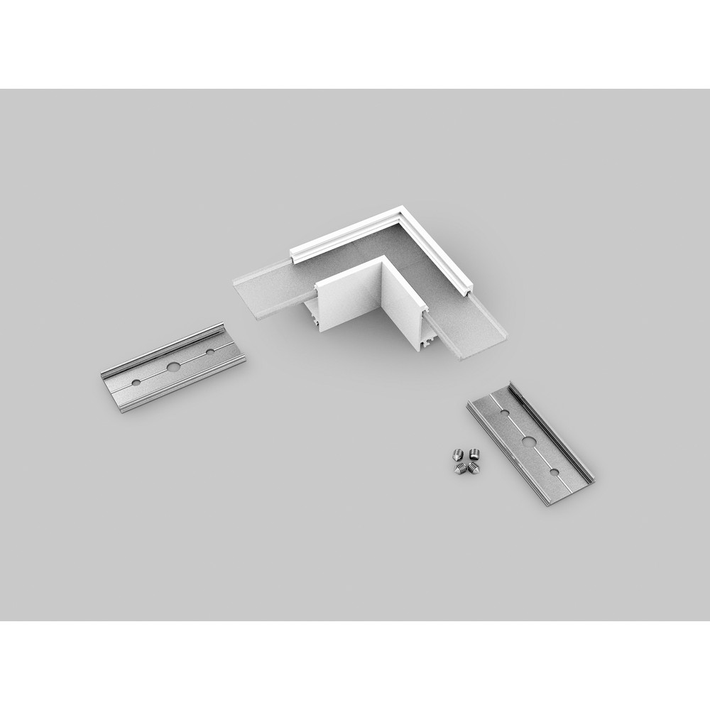 Profilsamler Linea20 90deg   Hvid Lakeret fra Topmet