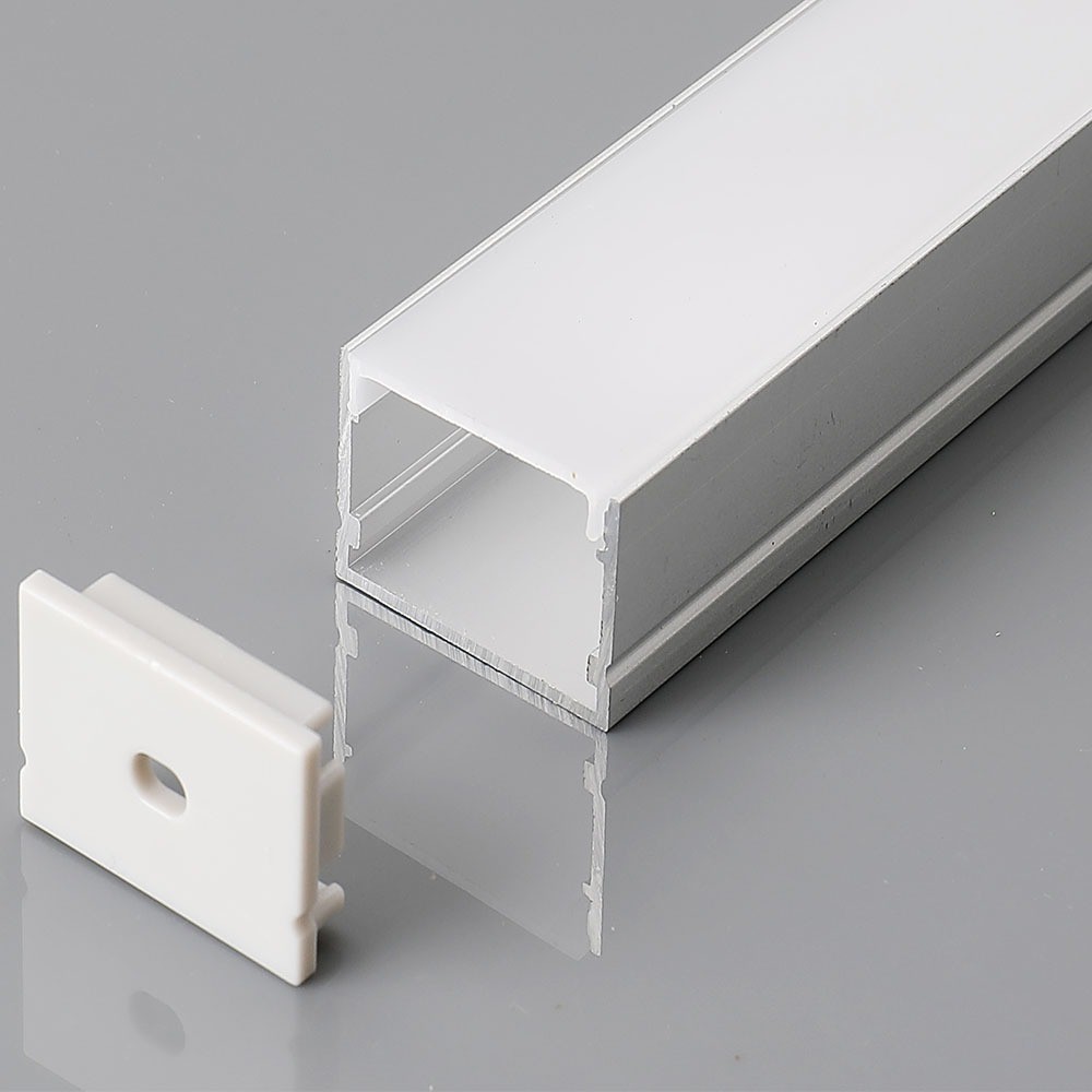 2m Aluprofil Sæt Led Strip Profil, Overflademontering, 200x3x2cm fra V-tac