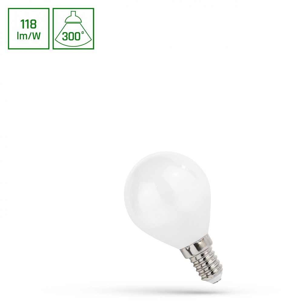 E14 5,5w Led Kronepære P45, Høj Effektivitet fra Spectrum