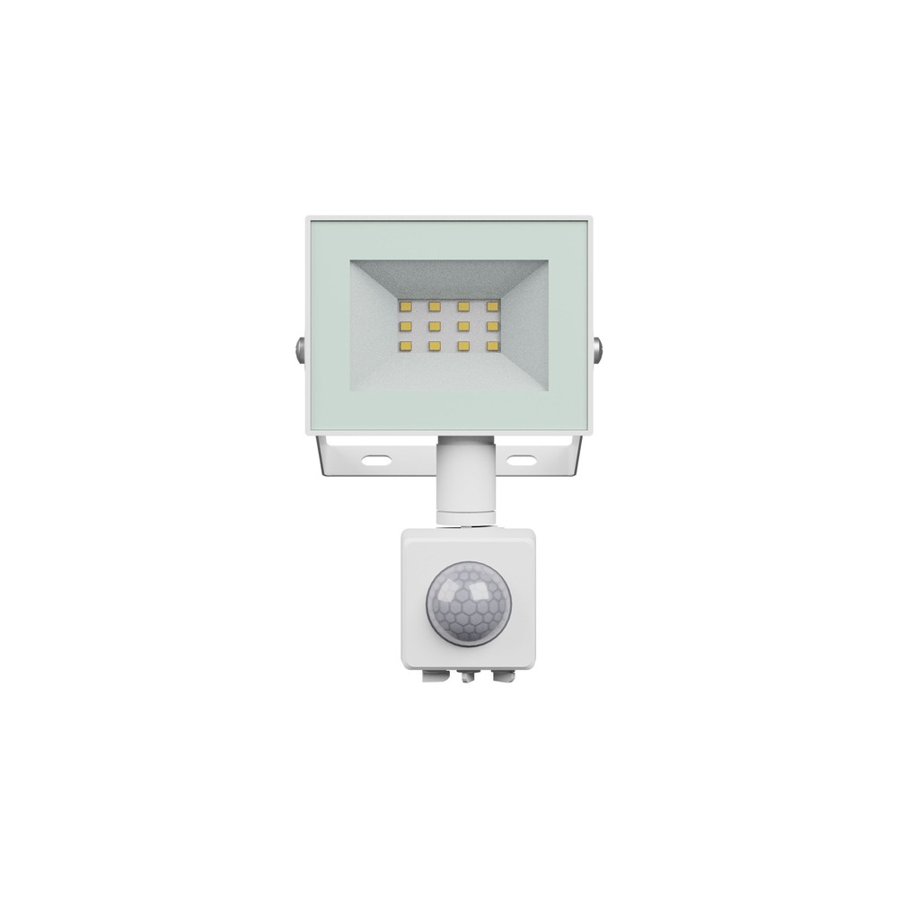 10w Projektør Med Sensor   Ip44, Hvid, Arbejdslampe, Pir Sensor   Dæmpbar : Ikke Dæmpbar, Kulør : Varm fra Spectrum