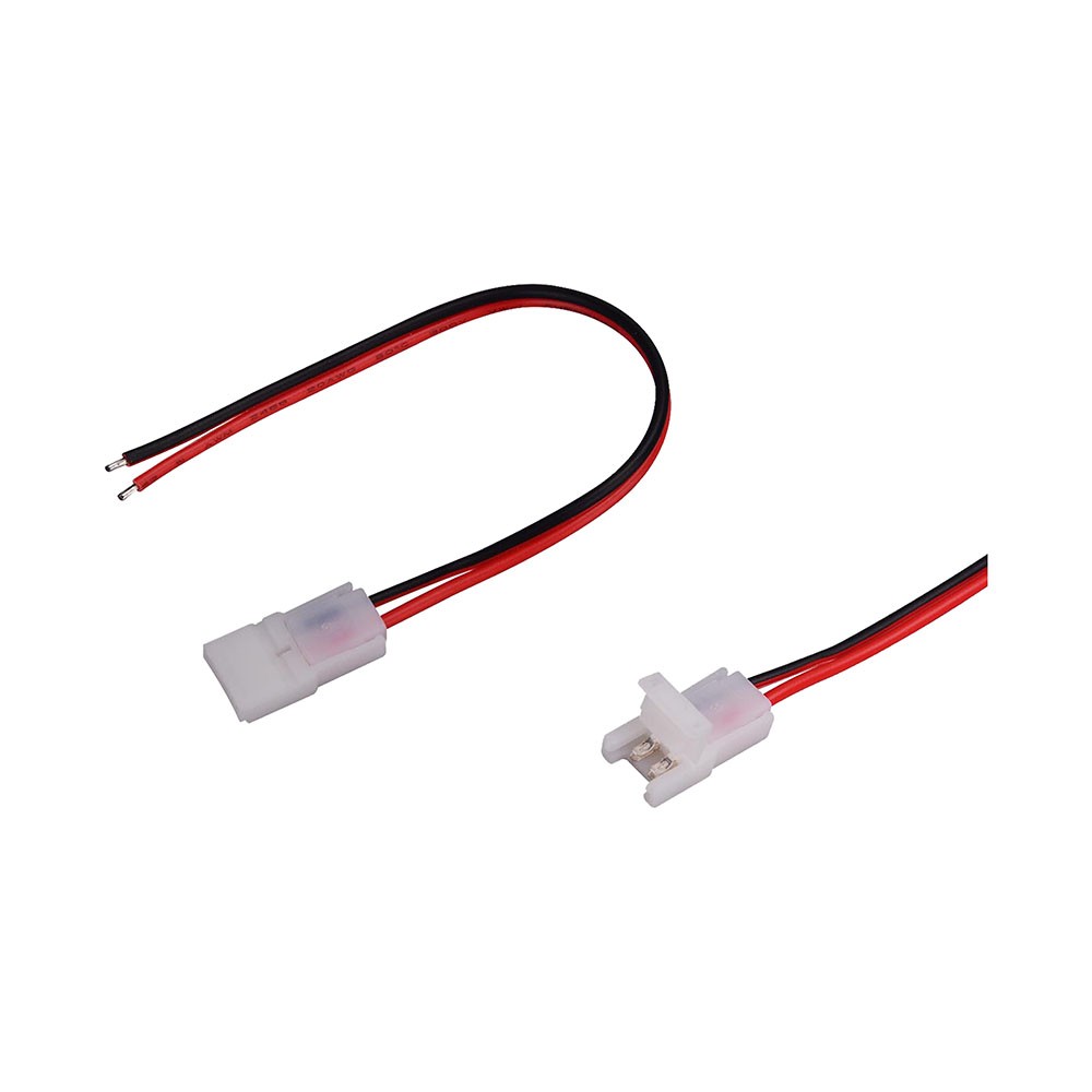8mm Samler Til Led Strip   Single Head, Til 8mm Enkeltfarvet Strip fra V-tac