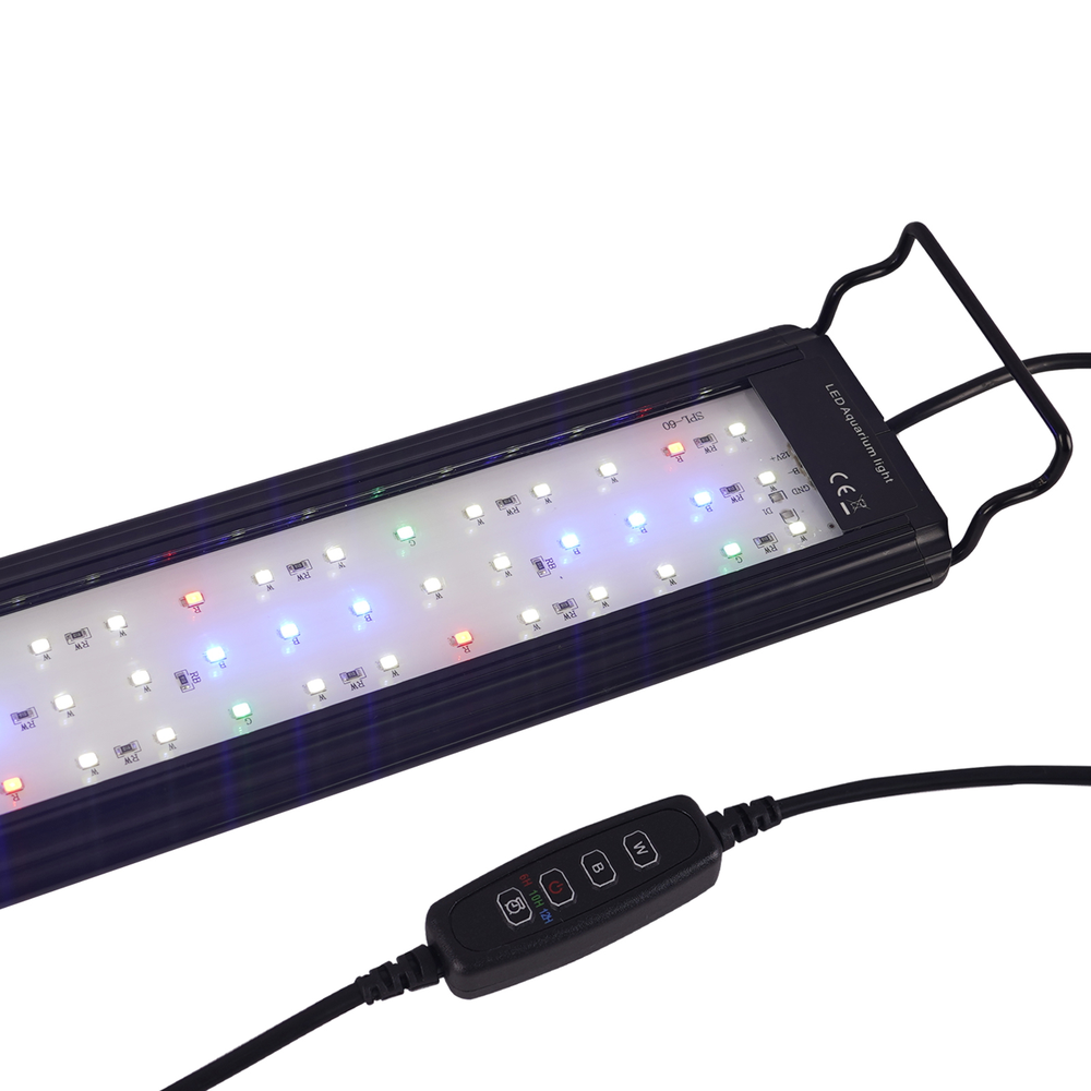 90 115 Cm Akvarie Armatur 23w Led, Hvid Blå Rød Grøn, Justerbar Længde, Ip66 fra Ledlife