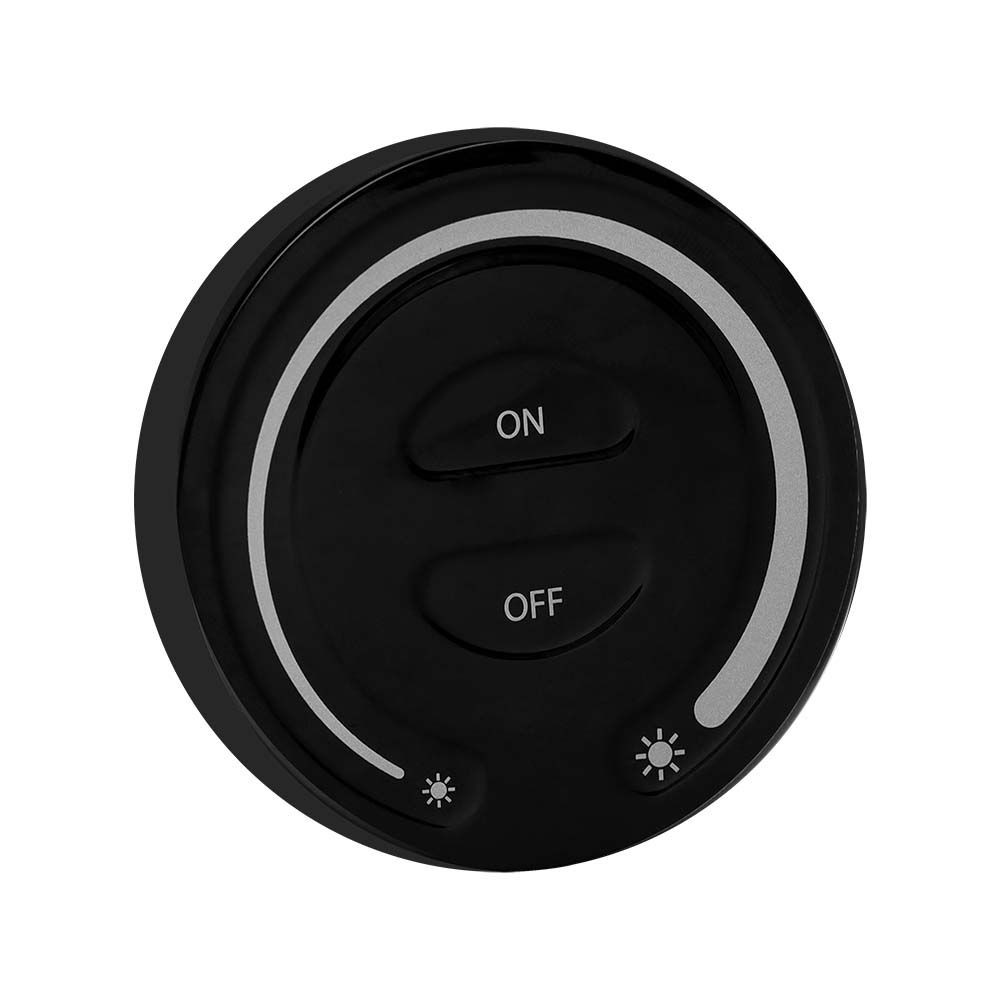 Touch Dæmper Til Led Strips, Sort Trådløs, Batteridrevet, Til 12v 24v, Vægmonteret fra V-tac