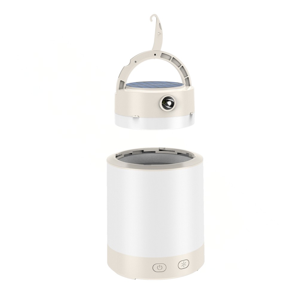 Lumina Campo Transportabel Campinglampe Med Solceller Rgb+cct, Powerbank, Genopladelig, Dæmpbar Kulør : Rgb + Cct (varm Til Kold Hvid) fra Spectrum