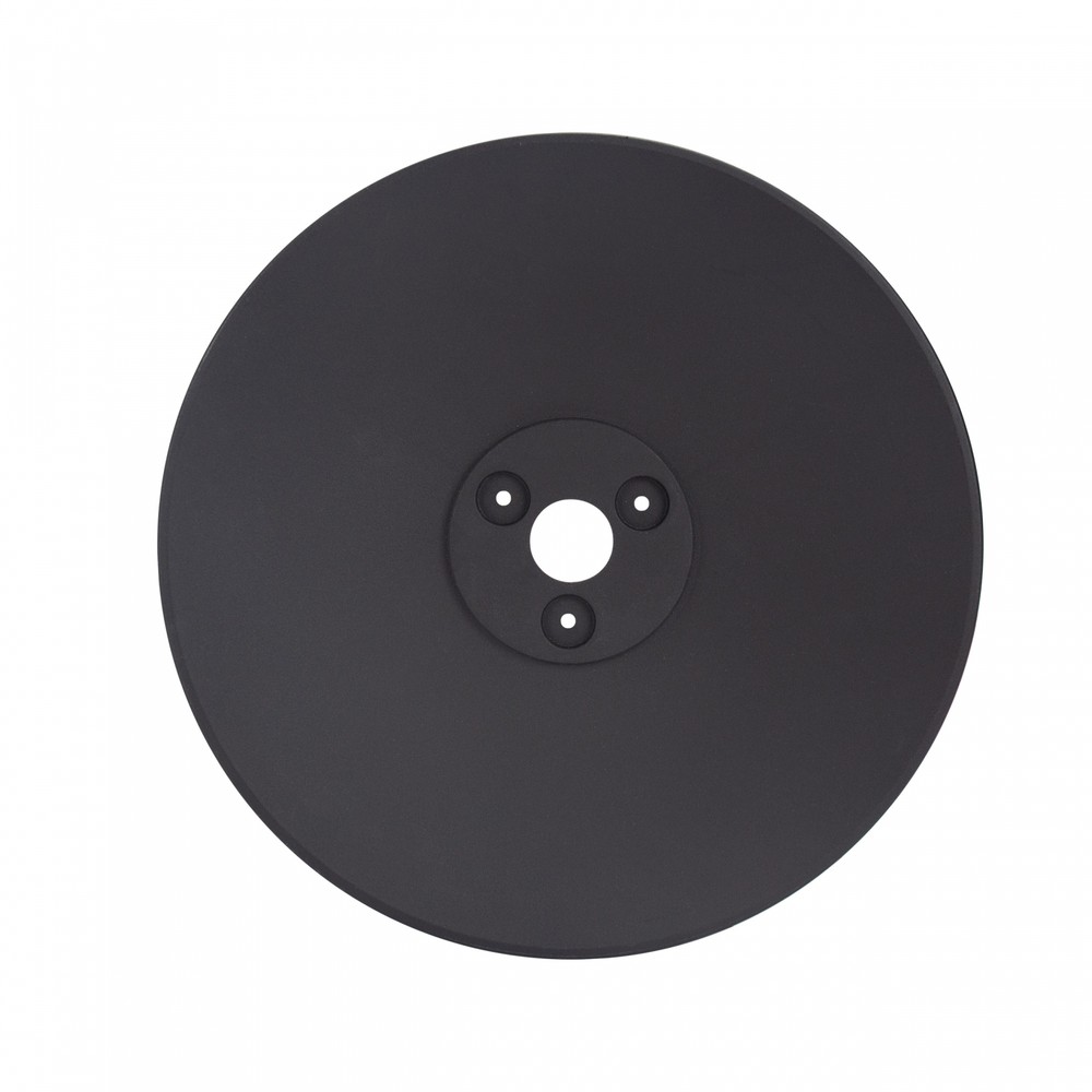 Sort Base Til Piatta 12w Facadebelysning ø30cm, Højde 3cm, Rund, Sort, Tilbehør Til Piatta Serien fra Spectrum