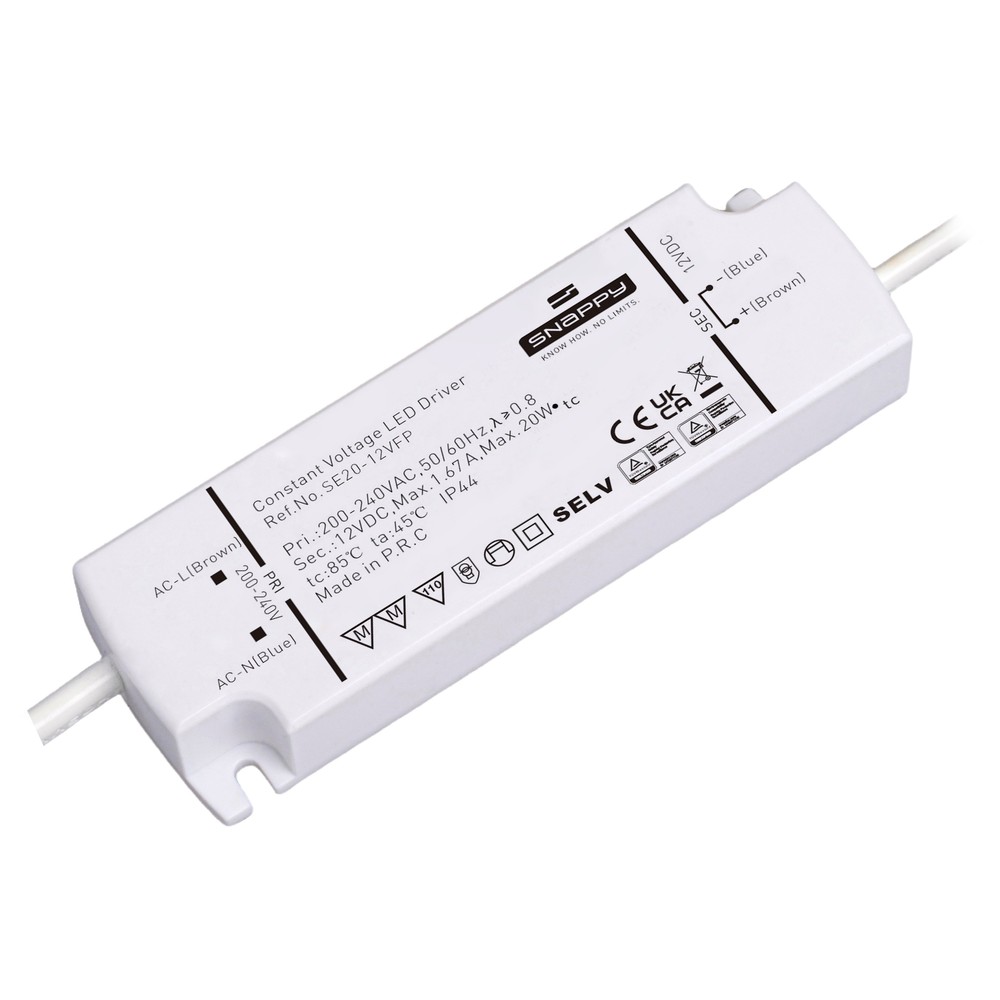 20w 24v Dc Strømforsyning 0.83a, Ip44 fra Snappy