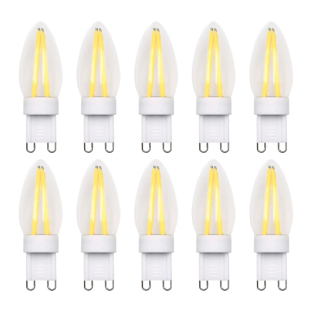 10 Stk. G9 2w Dæmpbare Pærer 2700k, Filament Led Dæmpbar : Dæmpbar, Kulør : Varm fra Ledlife