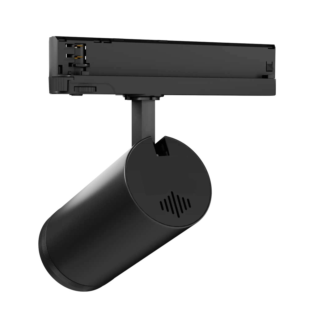 30w 3 Faset Ra92 Zoom Justerbar Cct Skinnespot 100lm W, Sort, Justerbar Cct + Lysstyrke + Spredning Dæmpbar : Dæmper Indbygget, Farve På Hus : Sort, Kulør : Cct (varm Til Kold Hvid) fra Ledlife