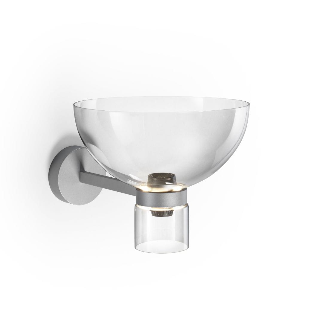 Nocturne W Bowl Væglampe   Silver     fra Flos