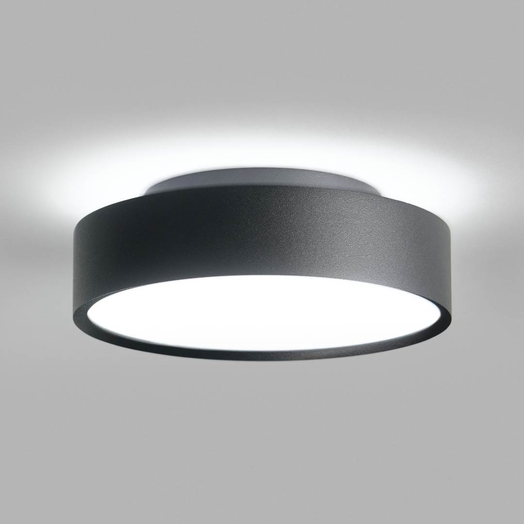 Shadow 2 Led Væg  Og Loftslampe Sort     Light Point fra Light-point