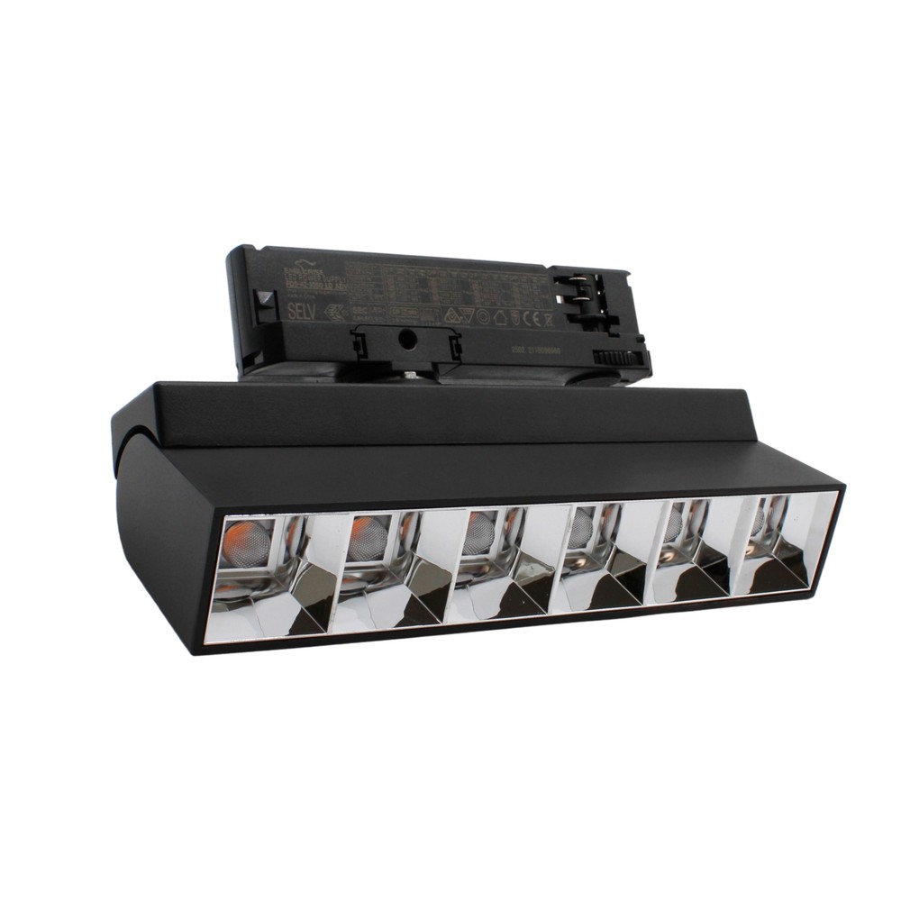 36w 3 Faset Ra92 Justerbar Led Lysskinne Sort, 23,5 Cm Kulør : Neutral fra Ledlife