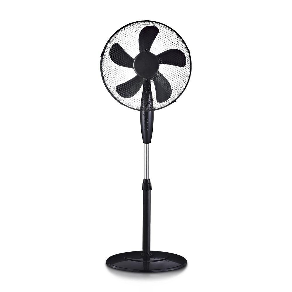 55w Stålventilator Med 410mm Rundfod, 4 Knapper, 5 Blad (16 Tommer) fra V-tac