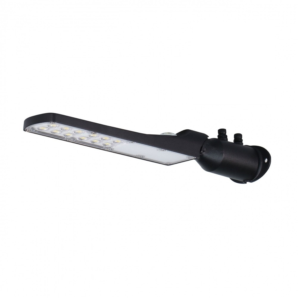 30w Skumrings Led Gadelampe Skumringssensor, ø60 Mm, Ip65, Sort, 230v fra Spectrum