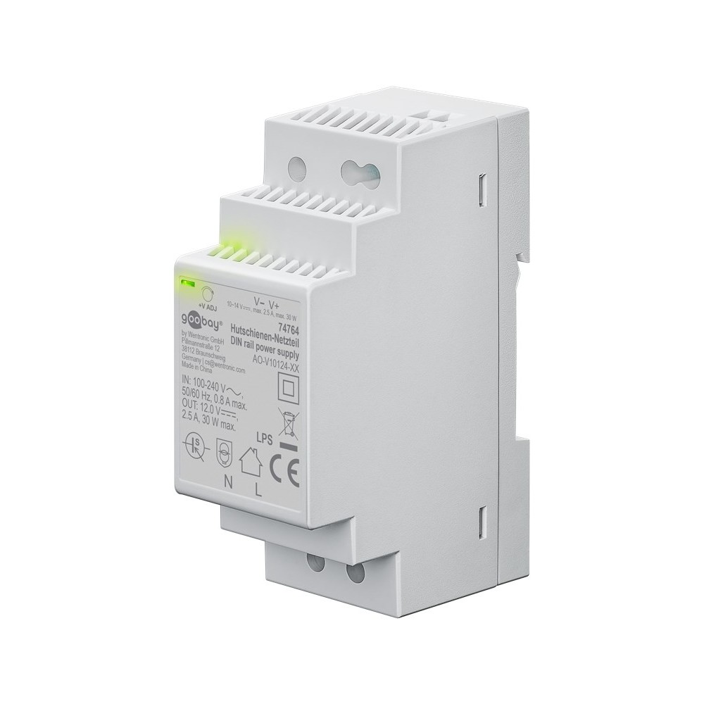 30w 12v Dc Din Skinne Strømforsyning 2.5a fra Goobay