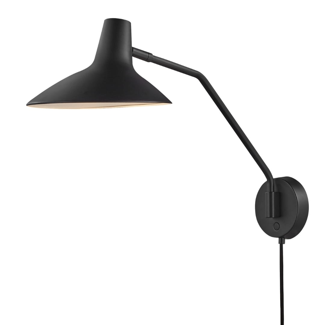 Darci Væglampe Sort     fra Design For The People