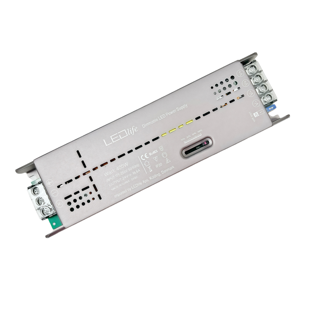 400w 24v Dc Skyde Dæmpbar Strømforsyning 16,6a fra Ledlife