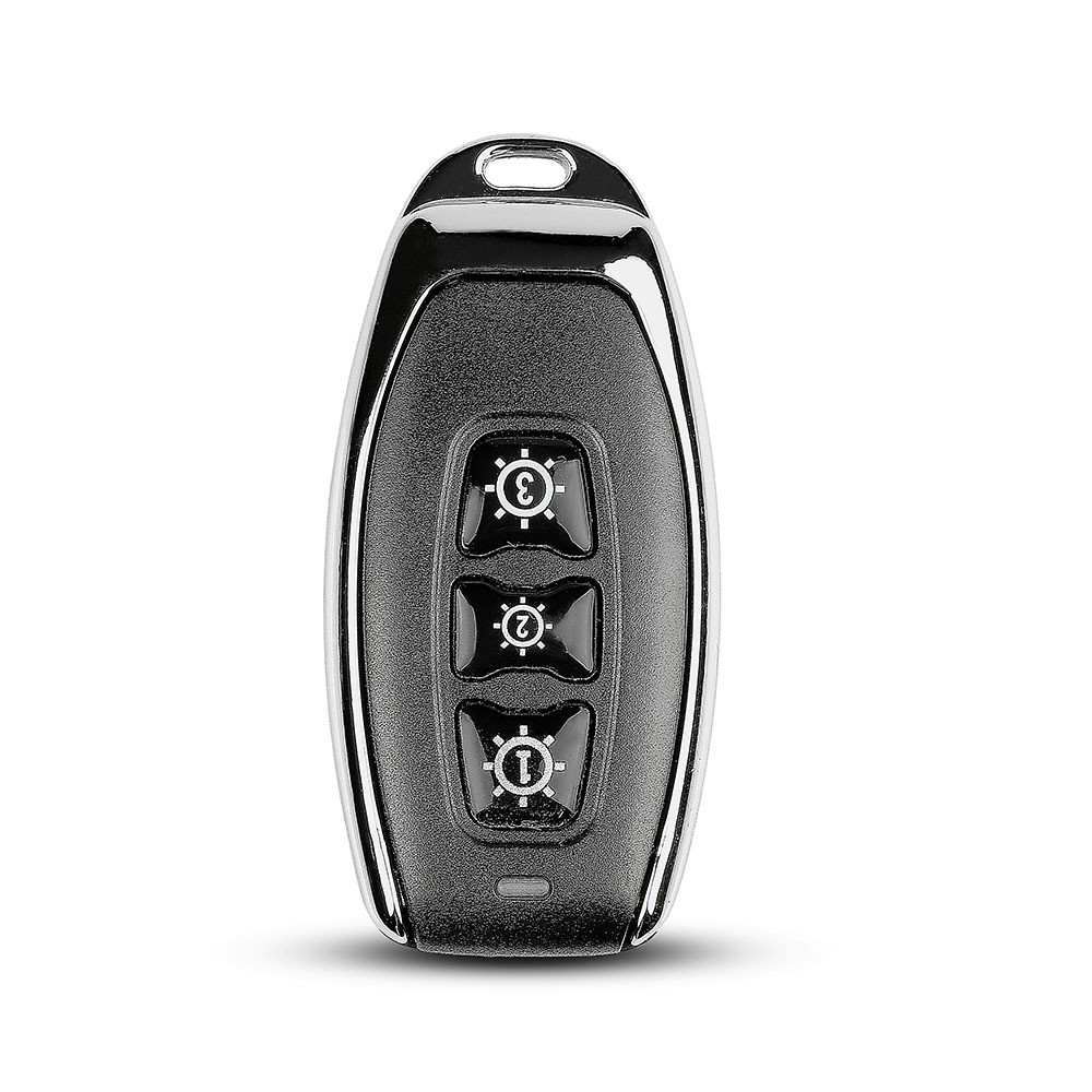 Trådløs 3 Tryk Kontakt, Sort   Ip54, 3v, Rækkevidde Op Til 160m, Til V Tac Smart Light   Rf Modtager fra V-tac