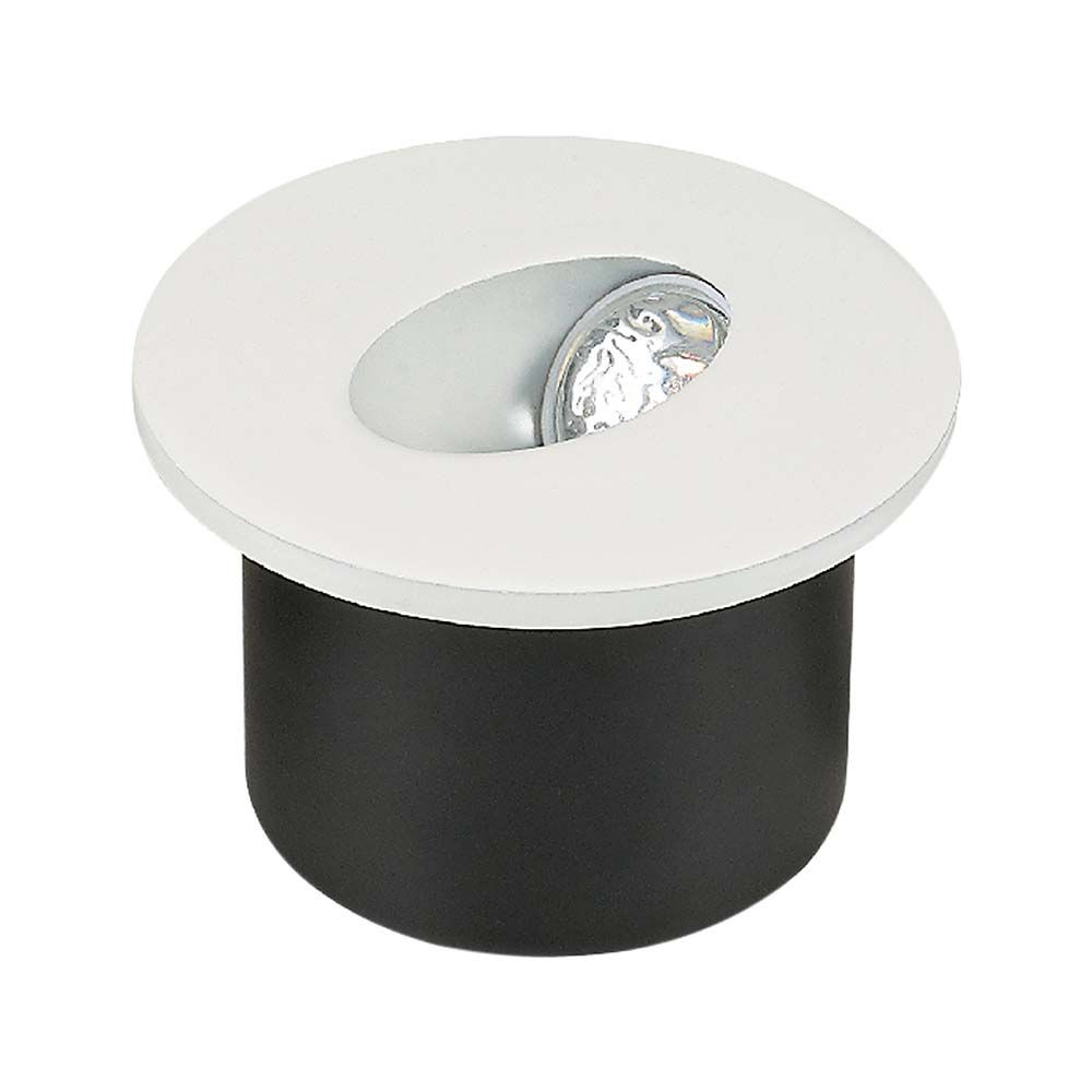3w ø7,5cm Rund Led Indbygningsspot Til Trapper 270lm, 4000k, Hvid, Hul: ø6,2 Cm Kulør : Neutral fra V-tac