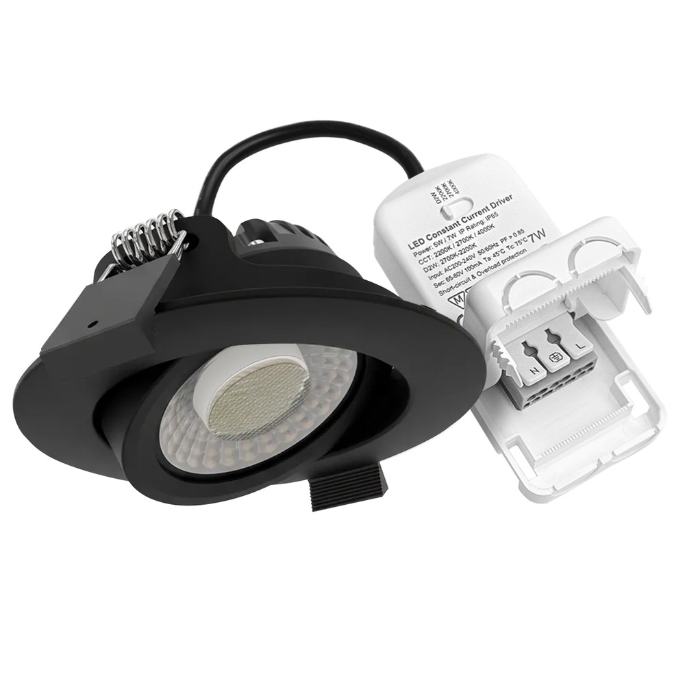 7w ø8,3cm Dimtowarm+cct Indbygningsspot Dæmpbar Ra96 Hul: ø6,8 Cm, Mål: ø8,3 Cm, Sort Dæmpbar : Dæmpbar, Farve På Hus : Sort fra Ledlife
