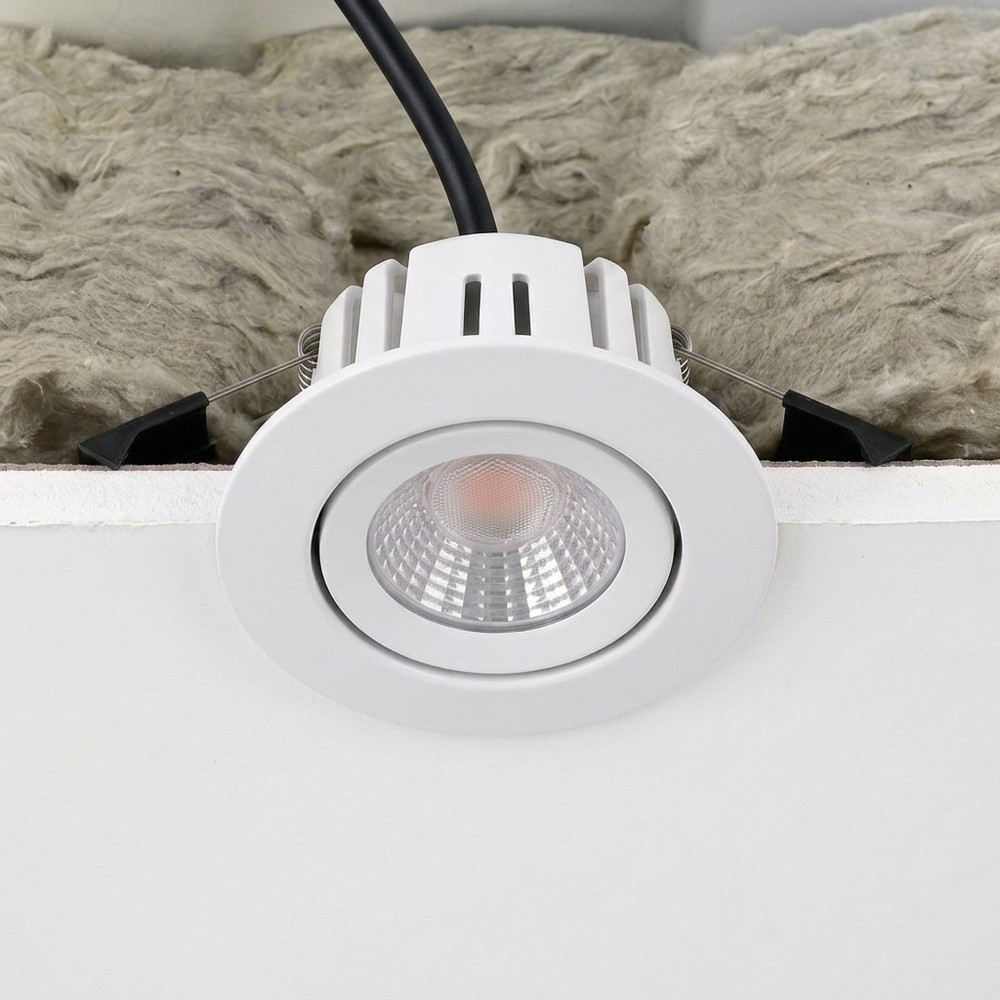 7w Ra96 Cct + Dimtowarm Indbygningsspot Til Isolering Dæmpbar, Hul: ø6,8 Cm, Mål: ø9,3 Cm Dæmpbar : Dæmpbar, Farve På Hus : Hvid fra Ledlife