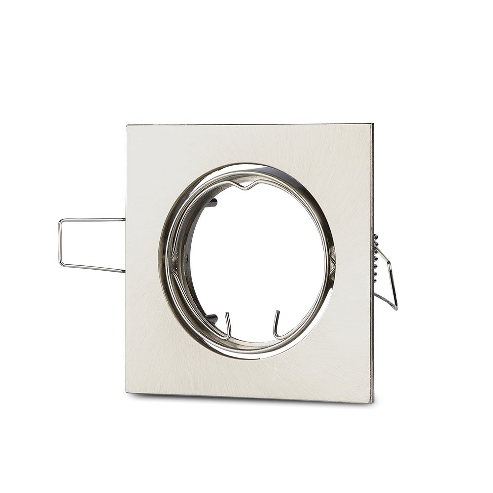Gu10 Lampe Firkantet, Satin Nickel fra V-tac
