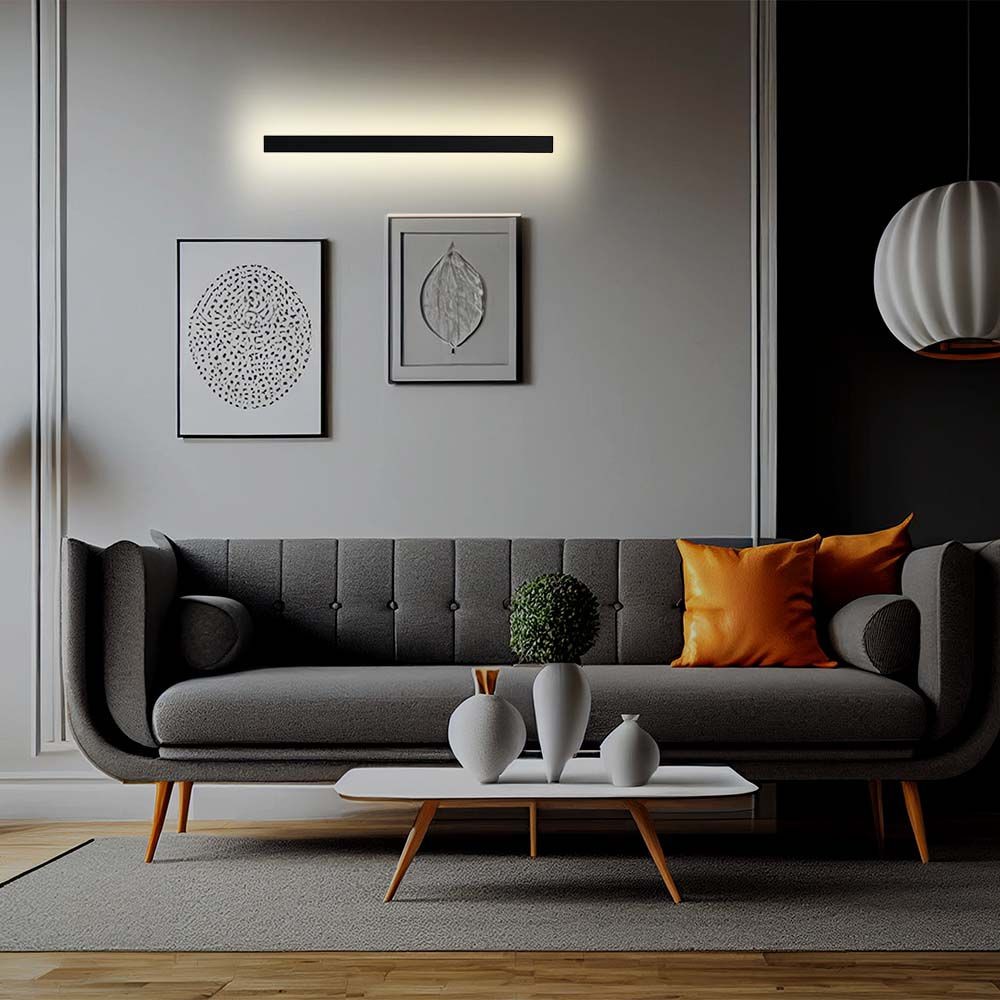 20w Led Lineær Væglampe, 101cm   Ip65, 4000k, Antracit, 1010x60x50mm   Kulør : Neutral fra V-tac