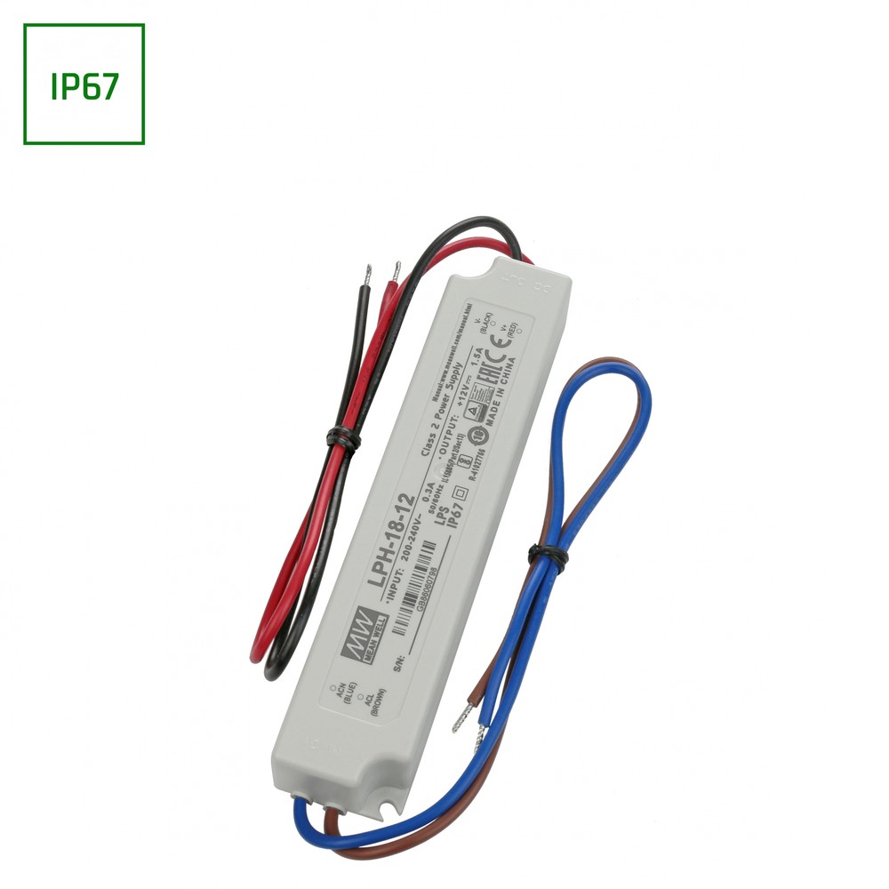 Lpv 35 12 Led Strømforsyning   Ip67, 12v, 3a fra Spectrum