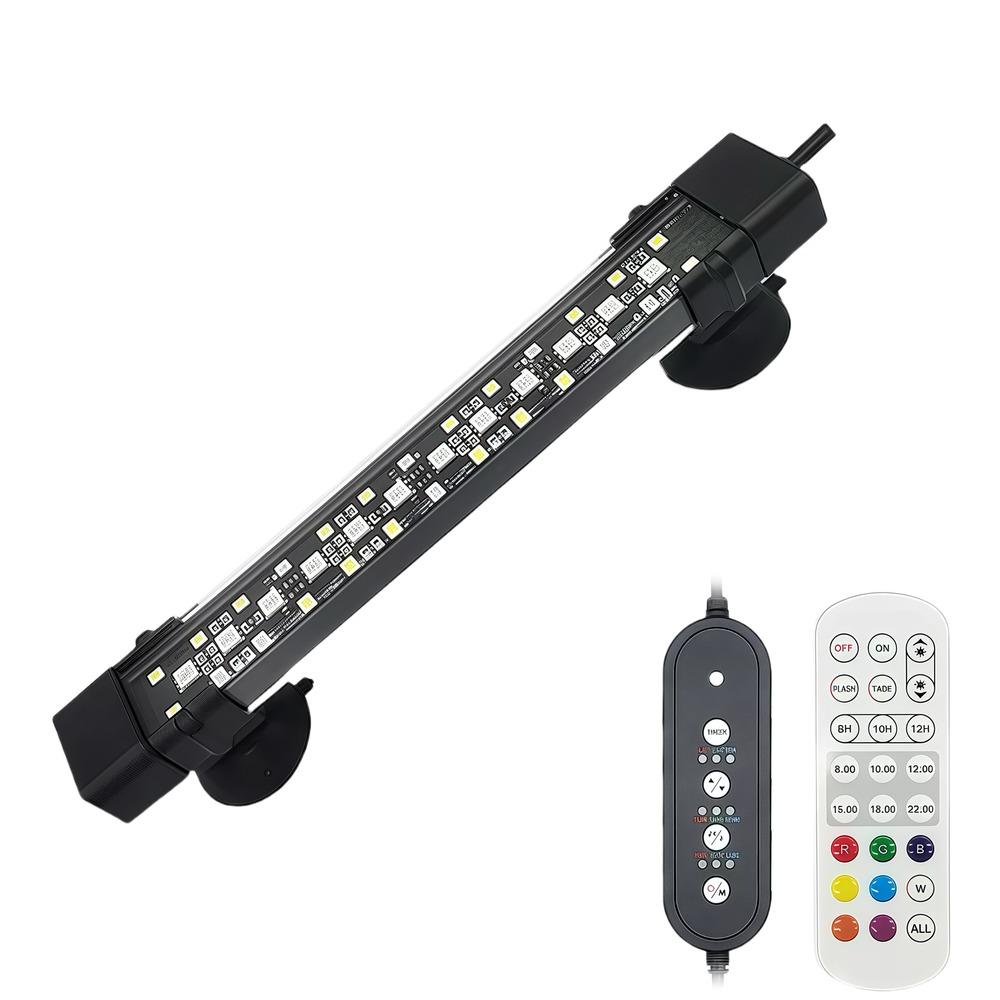 20 Cm Akvarie Armatur   8w Led, Rgb+nw, Ip68 fra Ledlife