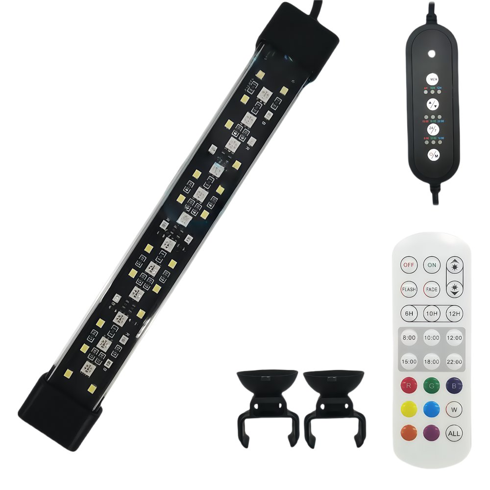 30 Cm Akvarie Armatur 10w Led, Rgb+nw, Ip68 fra Ledlife