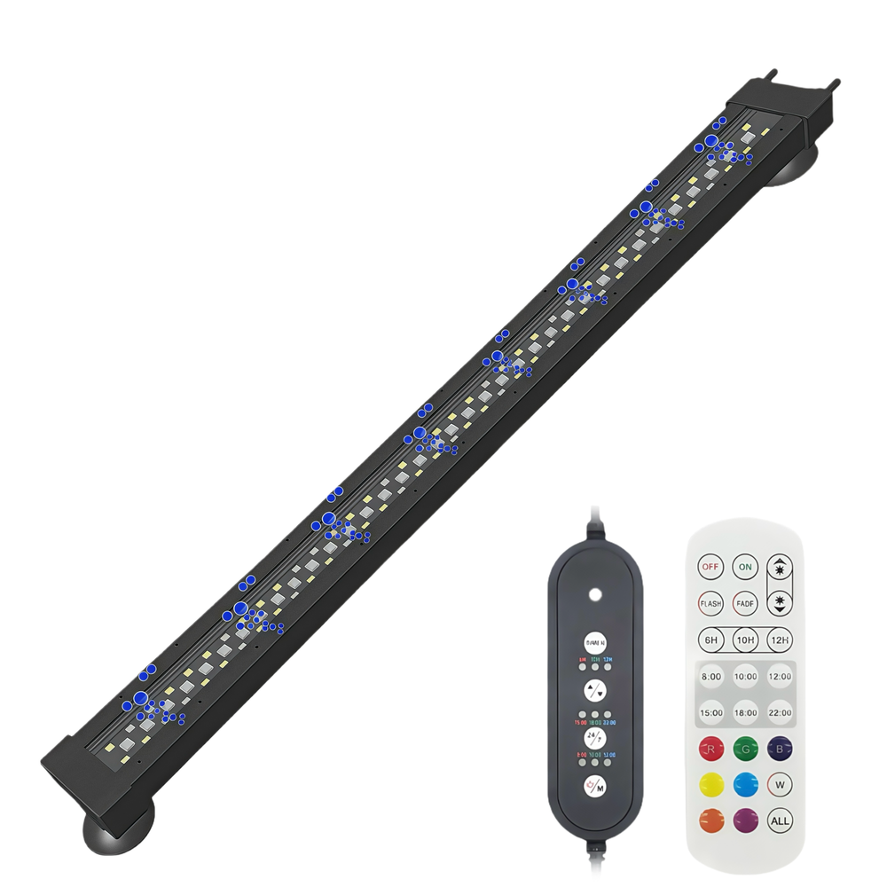 60 Cm Akvarie Armatur 16w, Kan Bruges Med Luftpumpe, Rgb+nw, Ip68 fra Ledlife