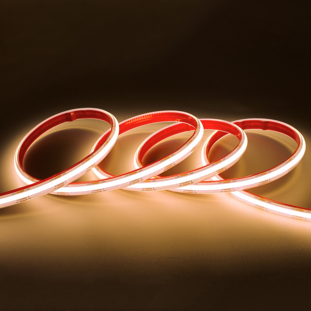 10m 10,5w M Cob Cct Led Strip Ra90 24v Dc, Ip68, 576 Led Pr. Meter Kulør : Cct (varm Til Kold Hvid) fra Ledlife