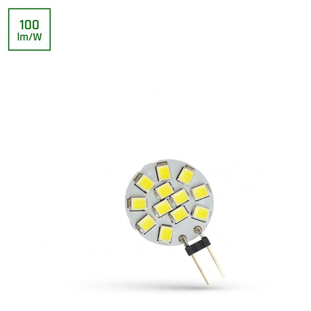 G4 1,2w Led Pære, 12v 110ma, Dekorativ Belysning Dæmpbar : Ikke Dæmpbar, Kulør : Kold fra Spectrum