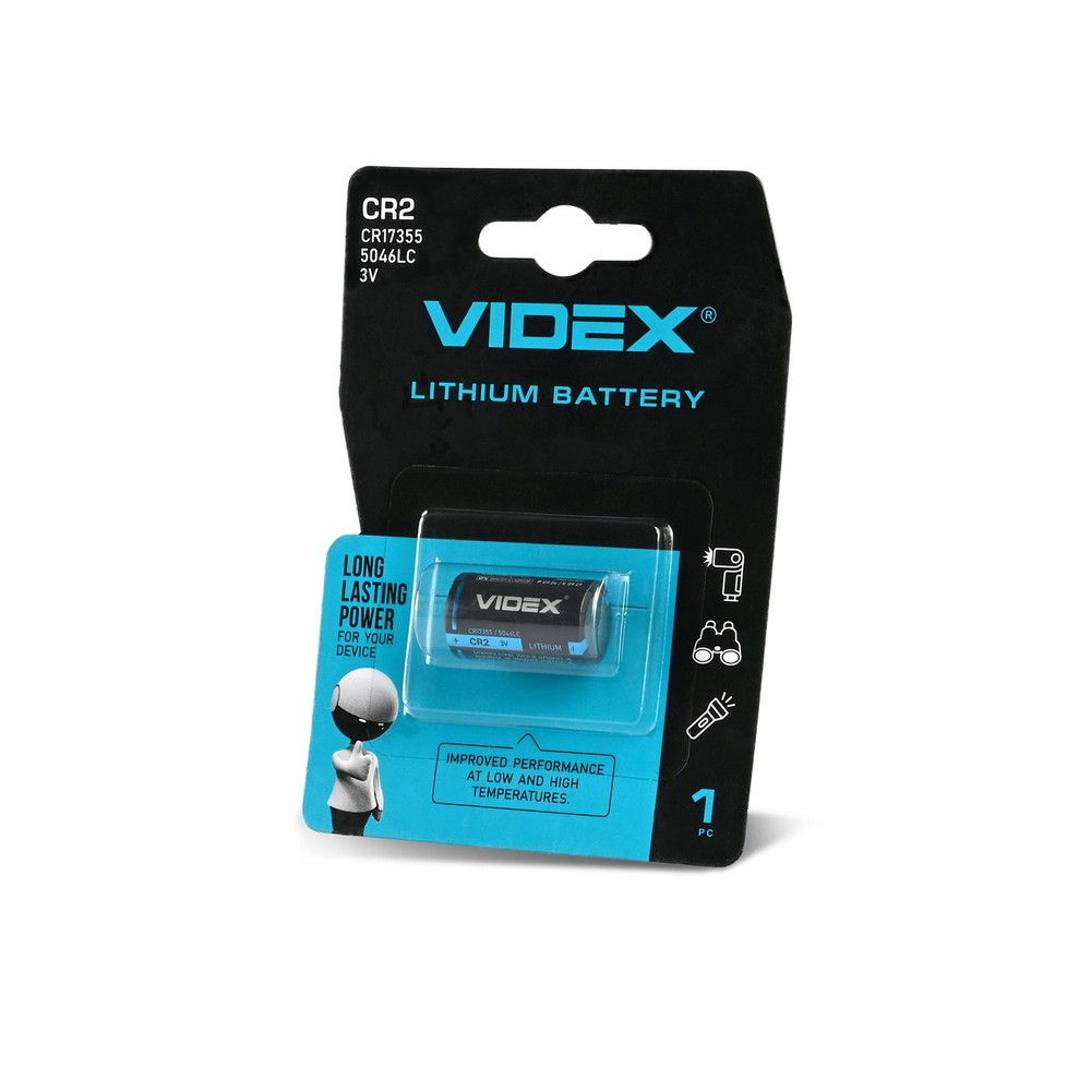 Cr2 Lithiumbatteri fra Videx