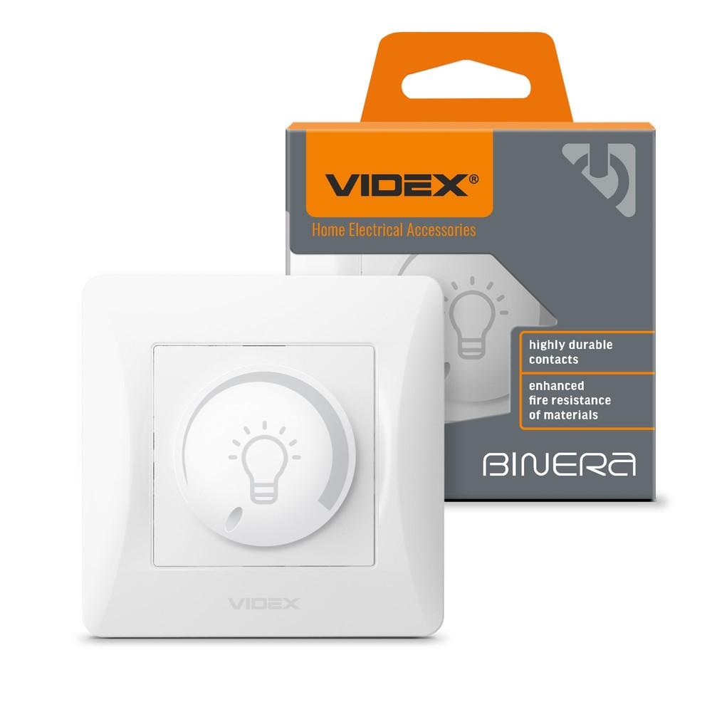 Led Drejedæmper Til Europadåse Max 200w, Hvid fra Videx