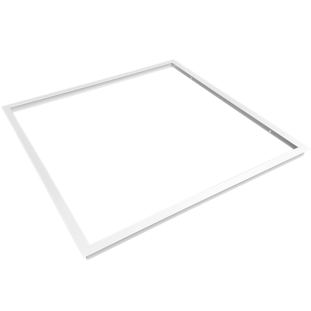 Indbygningsramme Til 60x60 Led Panel Leveres Samlet, Passer Til Troldtekt Uden Tilpasning, Hvid Kant fra Ledlife