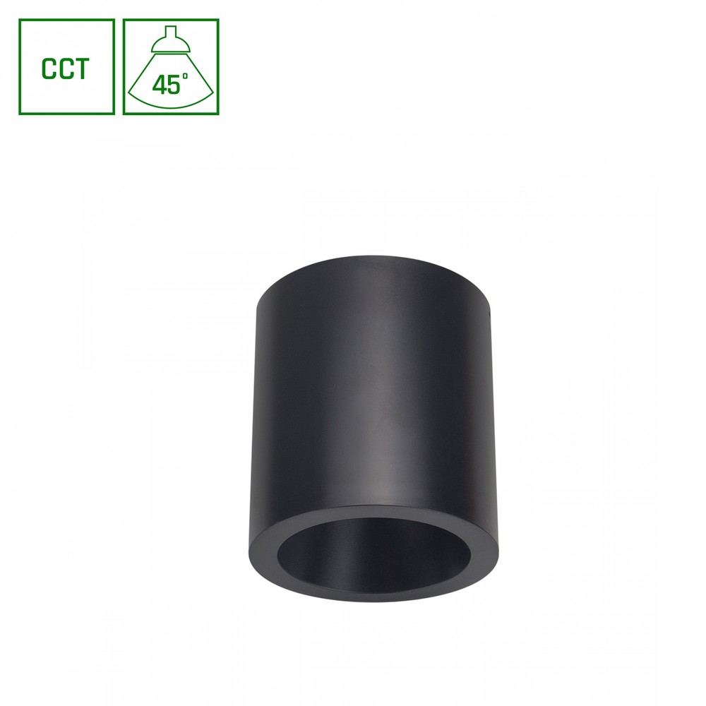 7w Chloe Komplet Led Påbygningsspot Cct, ø9cm, Sort, Ugr19, 45 Grader, Inkl. Lyskilde Dæmpbar : Ikke Dæmpbar fra Spectrum
