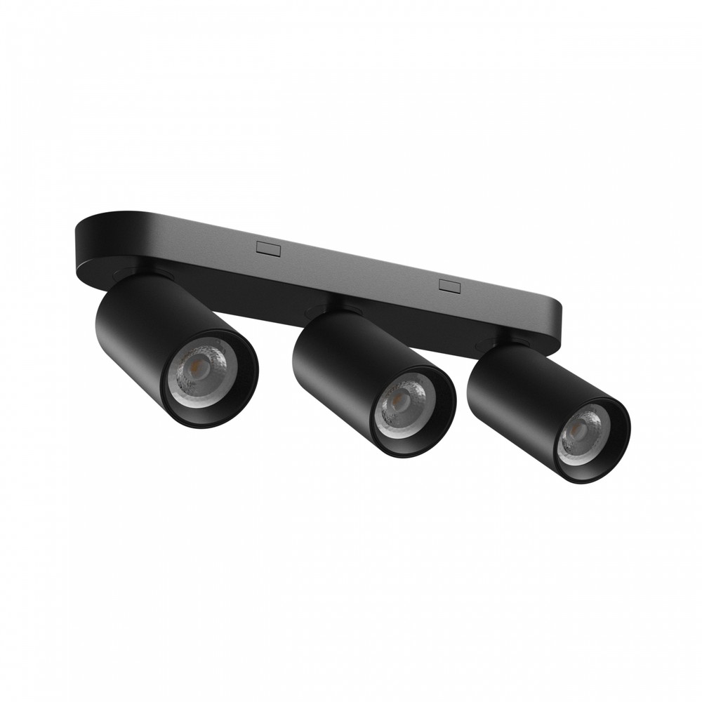 Loftlampe Med 3 Spots, Gu10   Sort, Ip20 Indendørs, Uden Lyskilde fra Spectrum