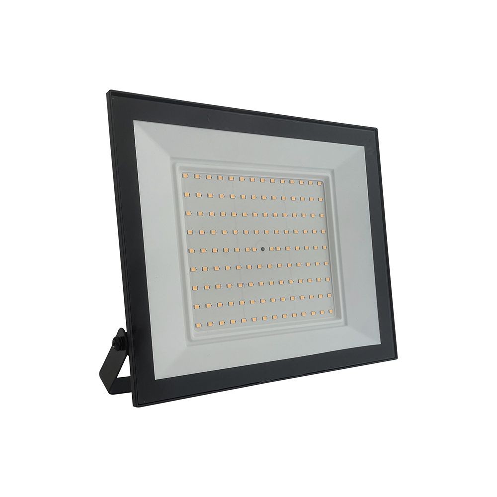 100w Led Projektør   Ip65, Arbejdslampe, Udendørs   Dæmpbar : Ikke Dæmpbar, Farve På Hus : Sort, Kulør : Varm fra V-tac