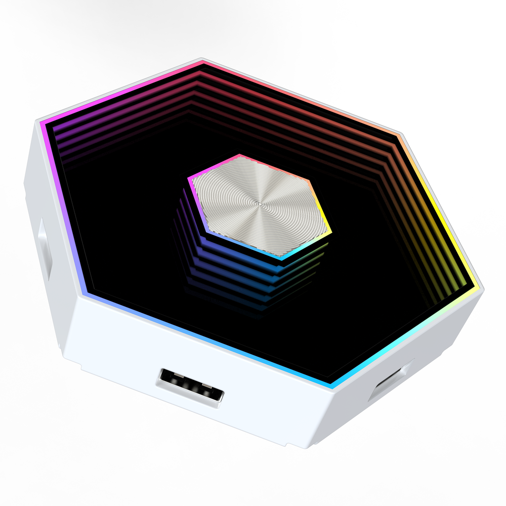 10 Stk. Hexagon Infinity Væglys Rgbic fra Ledlife