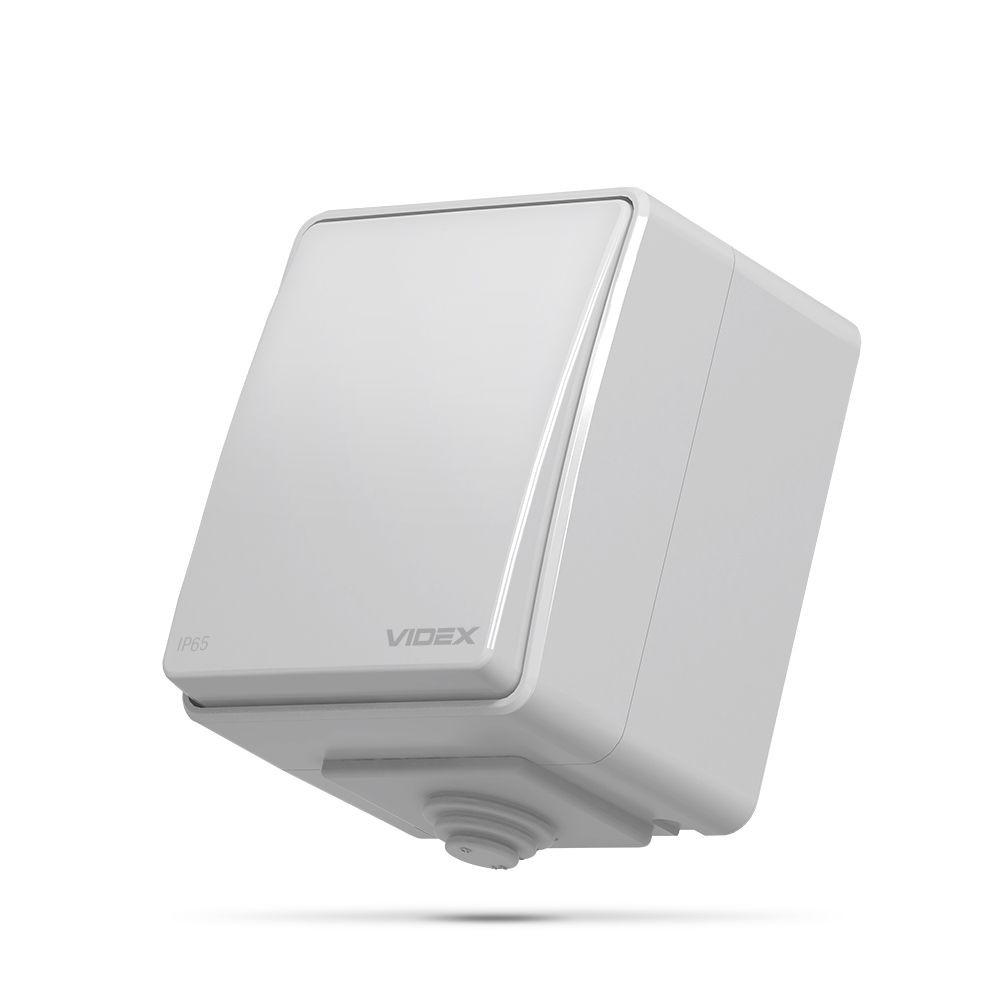 Udendørs 1 Kanals Afbryder   Ip65, 73x63mm, Grå fra Videx