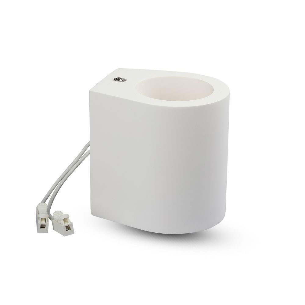 G9 Påbygningsspot I Gips, Rund Hvid, Max 25w, Ip20 Indendørs, Uden Lyskilde fra V-tac