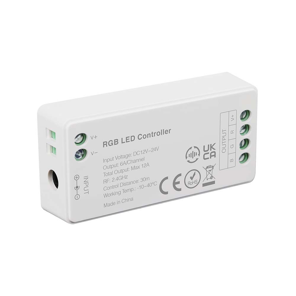 Rgb Wifi Controller Til Led Strips   12v 24v, 12a, Rækkevidde 30m, Hvid fra V-tac